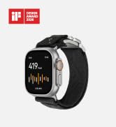 Aulumu C03 Snap Functional Titanium Buckle for Apple Watch Ultra (3/2/1) Nylon Band | Luxury Embo...