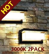 LEDMO Exterior Lights for House 3000K 1800LM LED Beads Outdoor Garage Light Wall Mount Waterproof...
