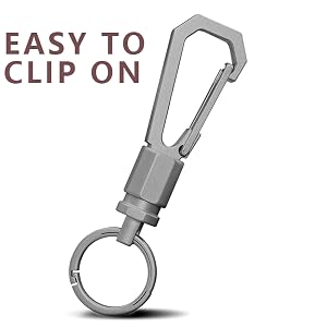 Titanium keychain