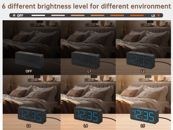 nightstand table clock