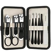 Manicure Set, 10 pcs High-Carbon Steel Nail Clippers Set, Portable Mini Manicure and Pedicure Kit...
