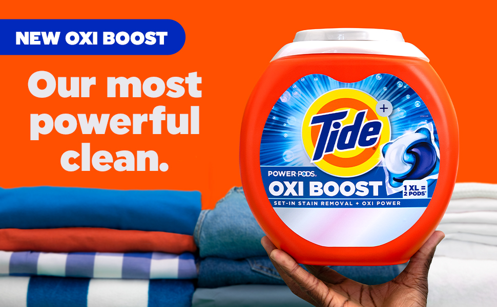Power of OXI clean stain remover whitener