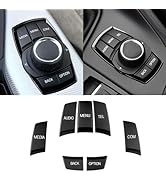 Jaronx Compatible With BMW iDrive Button Replacment Multimedia Button Kit iDrive Controler Button...