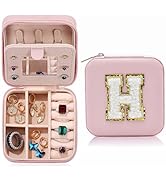 MODENGKONGJIAN Travel Jewelry Case for Women Fashion, Ring Necklace Earring Jewelry Holder Organi...