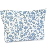 STARDW Aesthetic Floral Makeup Bag Cosmetic Bags for Women, Cute Small Makeup Bag for Purse,Trave...