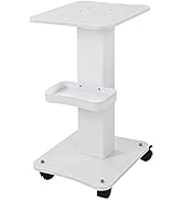 Beauty Trolley Cart with Wheels, 3 Tier Aluminum Beauty Rolling Cart, Hair Salon, Spa Salon, Vacu...