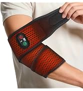 Cordless Arm Heating Pad for Elbow Tendonitis & Tennis Elbow – Rechargeable 4000mAh Battery Heate...