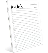 HADIGU To Do List Notepad A5 Size (8.3"x5.8") Premium Thick Paper With Cardboard Back Support, Un...