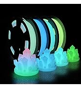 3D Printer Filament Bundle, Glow in The Dark Filament Multicolor, Green, Blue and Blue-Green, PLA...