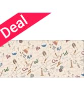iCasso Cute Desk Mat,Extra Large Desk Pad,Non Slip Desktop Mat with Stitched Edges, Educational M...