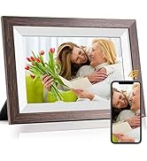 WiFi Digital Picture Frame 10.1 Inch Smart Digital Photo Frame with IPS Touch Screen HD Display, ...