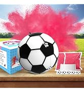 POPUPARTY Gender Reveal Soccer Ball, Soccer Ball Gender Reveal with Pink Powder for Boy or Girl B...