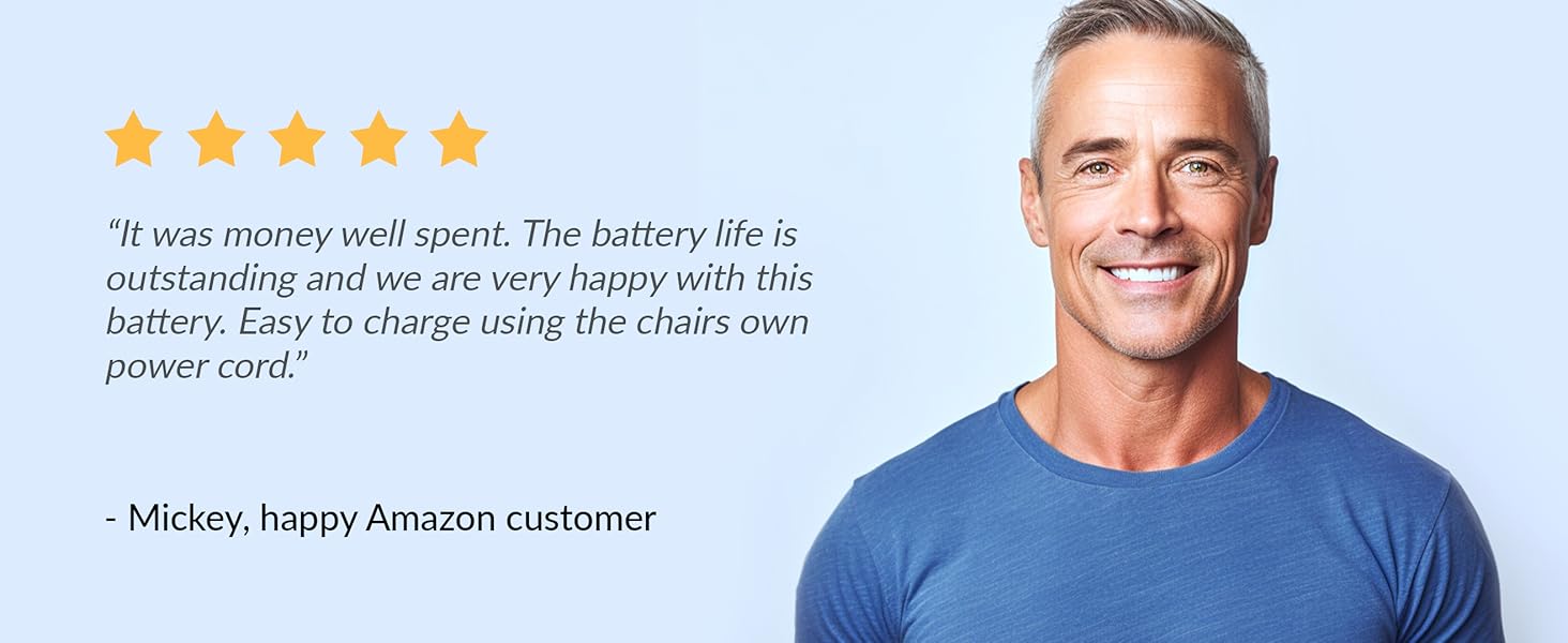 Battery Pack for Reclining Furniture - Rechargeable Recliner Battery Pack - 2200mAh Universal 2-Pin