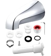Universal Tub Spout with 5 in 1 Adapter, Bathtub Faucet Replacement Without Diverter, 5