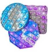 Asiopphire Push Pop Fidget Toy Pack, Back to School Toy, 100% Food-Grade Silicone Bubble Pop Fidg...