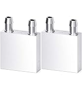 DIYhz Aluminum Water Cooling Block, Liquid Water Cooler Heat Sink System for PC Computer CPU Grap...