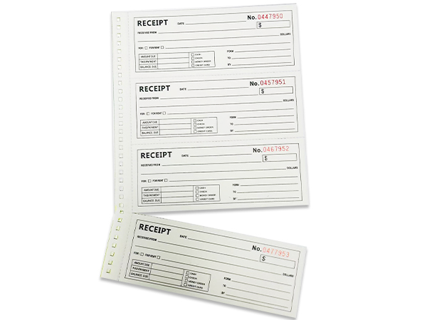 receipt book