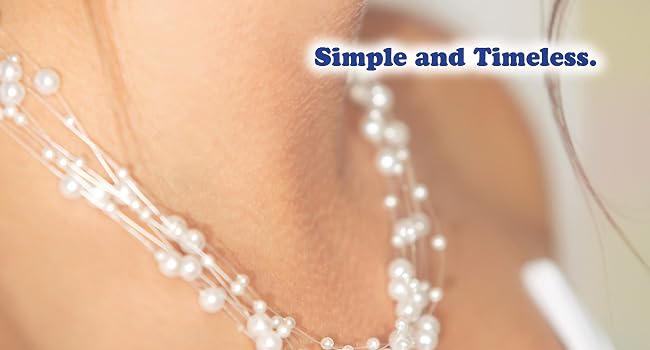 pearl string, clear string, clear bead thread