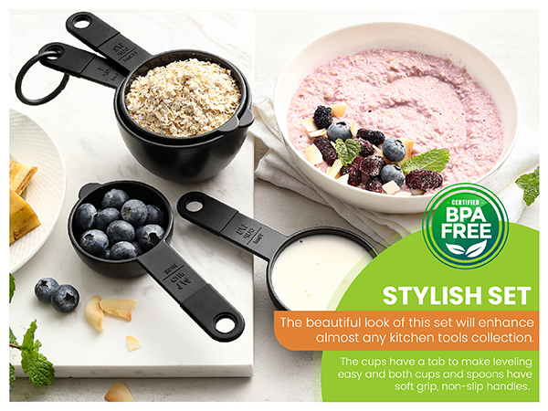 magnetic measuring spoons set
