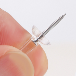 Sharp steel pins point