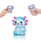 Jiezipeasy Axolotl Squishy Toy, Soft Slow-Rising Fidget Stress Toy, Cute Squeeze Sensory Toy for ...