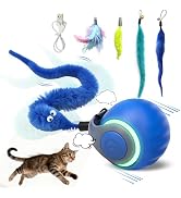 CONAMEI 1 PCS Interactive Cat Toy Ball,Newly Speedy Tail and Moving Cat Tail Toy, Indoor Interact...