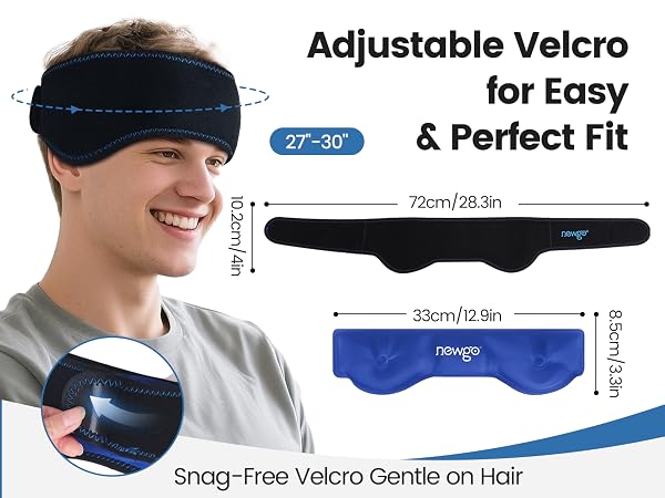 Head Gel Ice Pack Wrap