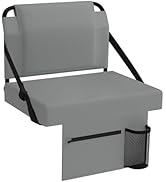 janiry Stadium Seat for Bleachers with Back Support,Portable Bleacher Chairs with Back and Cushio...