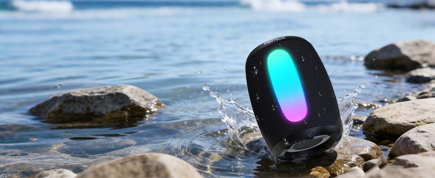 IPX5 Waterproof Bluetooth speaker for ourdoor travel beach poolside shower