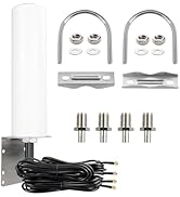 Boobrie 4x4 MIMO 4G LTE 5G Antenna 600-6000MHz Omnidirectional WiFi Antenna with SMA TS9 Connecto...