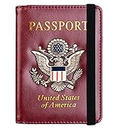 TOURSUIT RFID Passport and Vaccine Card Holder Combo, Travel Document Holder Case Cover, Leather ...