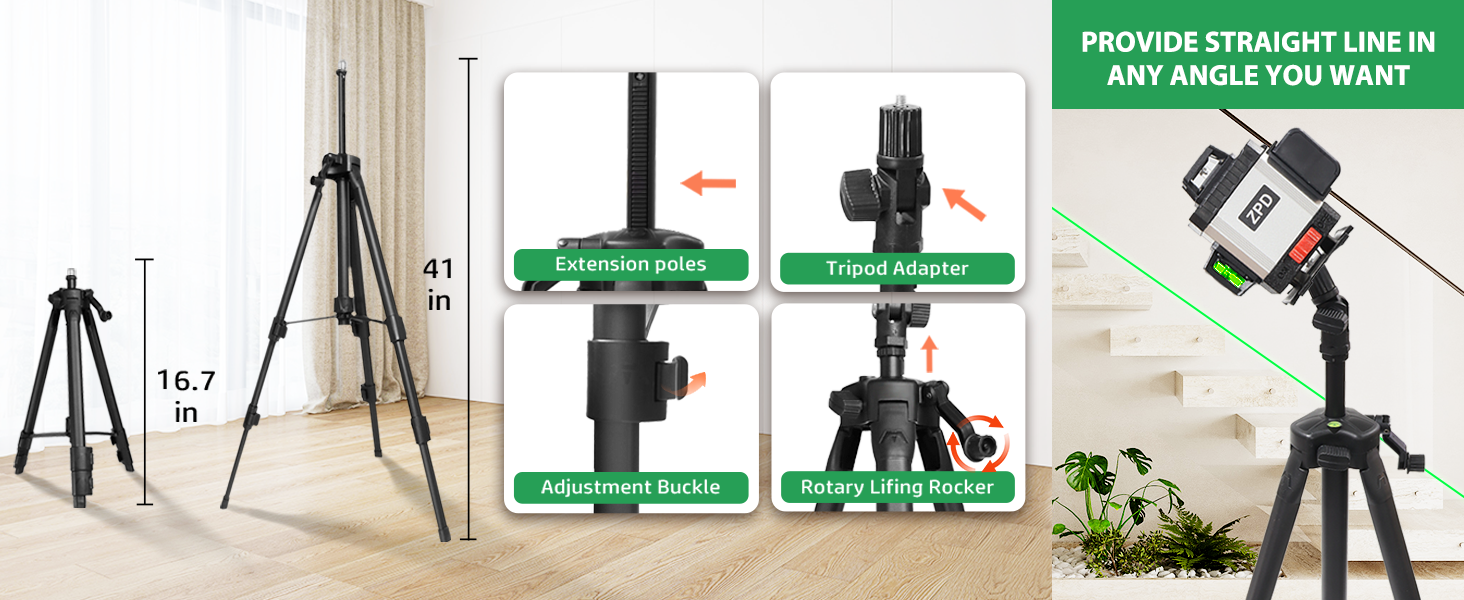 laser level with tripod
