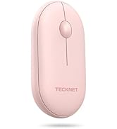 TECKNET Bluetooth Mouse, 2.4G USB-A Compact and Portable Mouse for Laptop 2 Modes(BT3.0/5.0+2.4Gh...