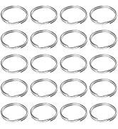 Pawfly 100 Pack 3/5 Inch Mini Split Jump Ring with Double Loops Small Metal Rings Connectors for ...