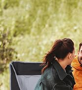 NAIZEA Heated Double Camping Chair Folding Loveseat, 2-Person Folding Chair Portable Heated Chair...