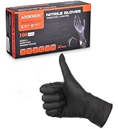 ANBOSON Nitrile Gloves ASTM D6319 - Food Handling - Powder Free and Latex Free 4 Mil Thickness Di...