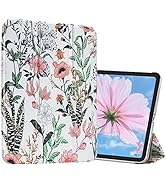 MOSISO Compatible with iPad 10th Generation Case 10.9 inch 2022 A2696 A2757 A2777, Wild Flowers S...