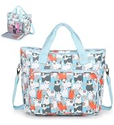 Aeelike Yarn Storage Organizer Travel Crochet Bag, Large Capacity Tote Bag Knitting Bag for Carry...