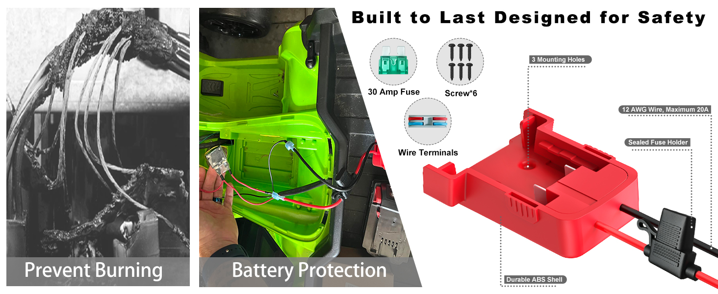 power wheels battery adapter