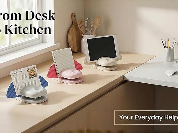 ABS and metal document holder offers durable support for letters printouts forms and study papers