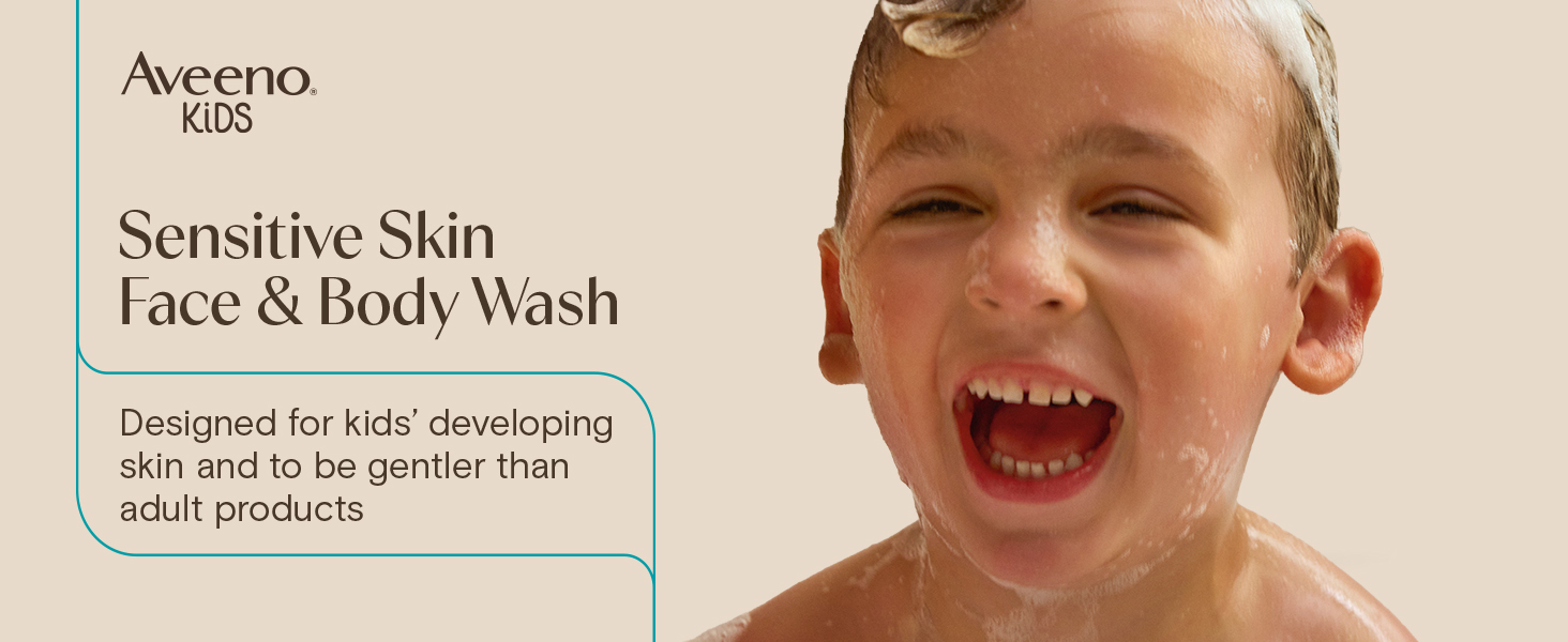aveeno kids body wash and face wash