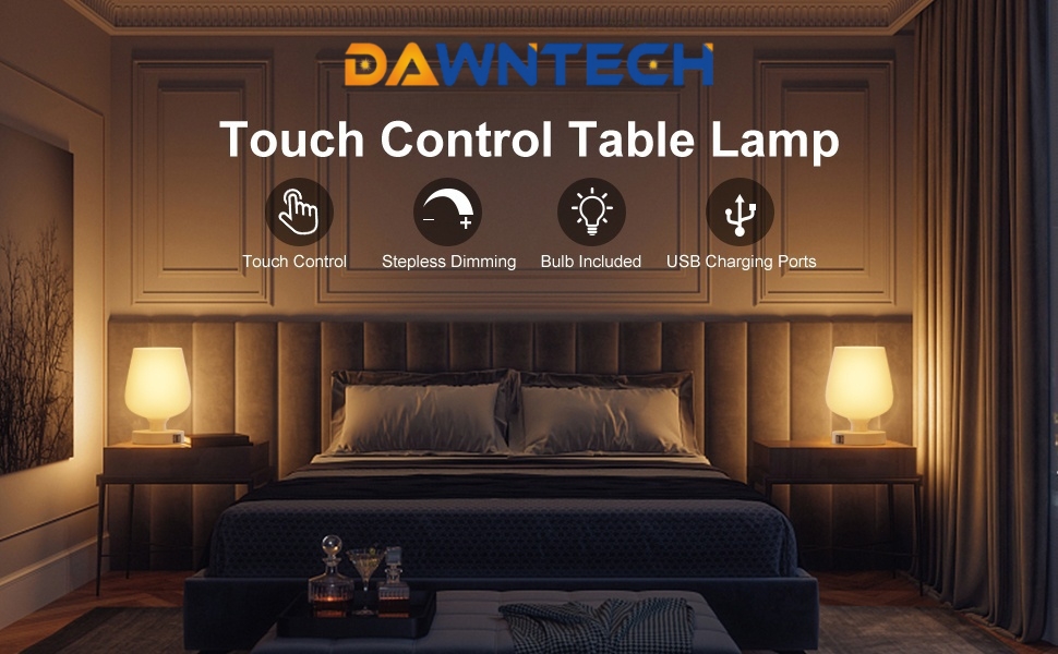 Touch Bedside Table Lamp