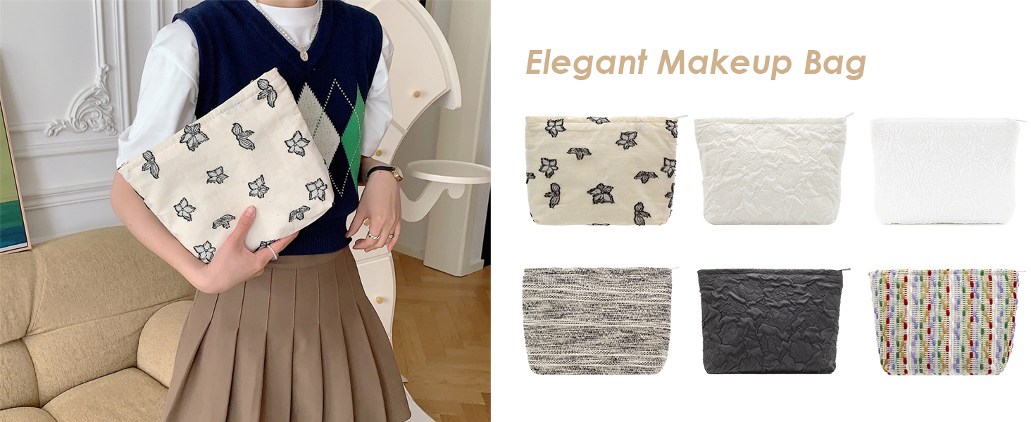 Floral makeup bag Cute Make up pouch
