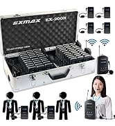 EXMAX EX-200N UHF Wireless International Travel Tour System Hands-free Audio Voice Transmission E...