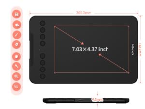 XPPEN DECO MINI 7W DRAWING TABLET GRAPHICS TABLET