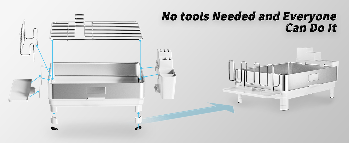 dish drying rack stainless steel