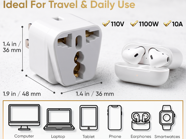 Ideal for travel and daily use