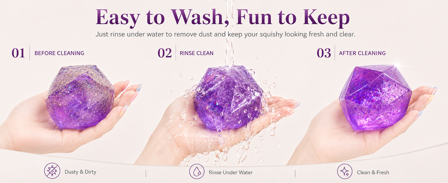 Glitter Squishy Diamond Toys