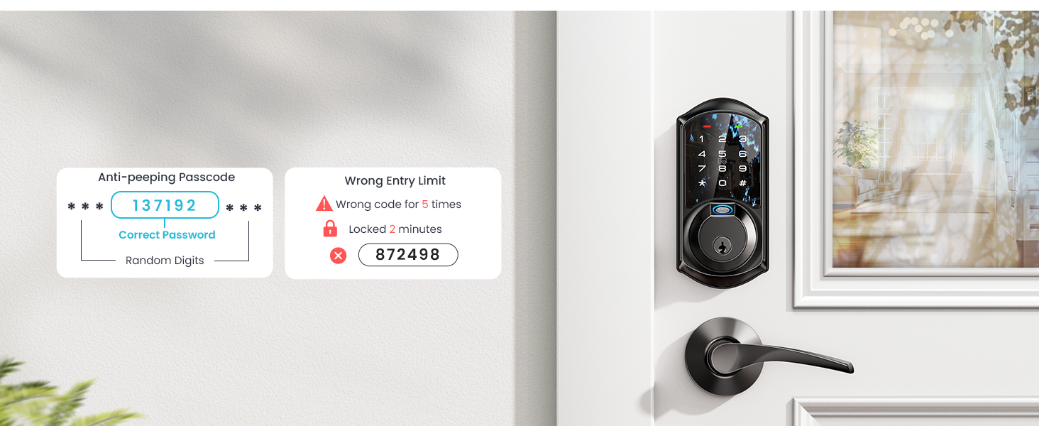 exterior door lock set with deadbolt