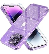 Choiche Compatible for iPhone 14 Pro Max Case Cute, Women Clear Glitter Bling Sparkly Case, [3 x ...